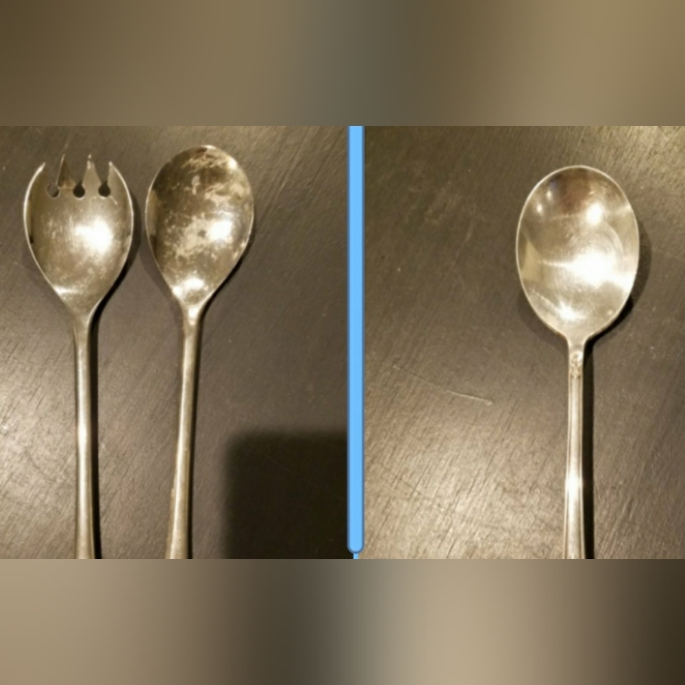 Set of 3 Vintage Serving Spoon Pieces